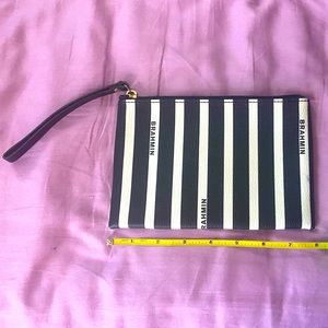 Brahmin Striped Wristlet